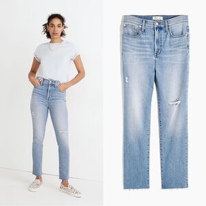 Madewell • The Perfect Vintage Jean in Coffey Wash: Worn-In Edition distressed